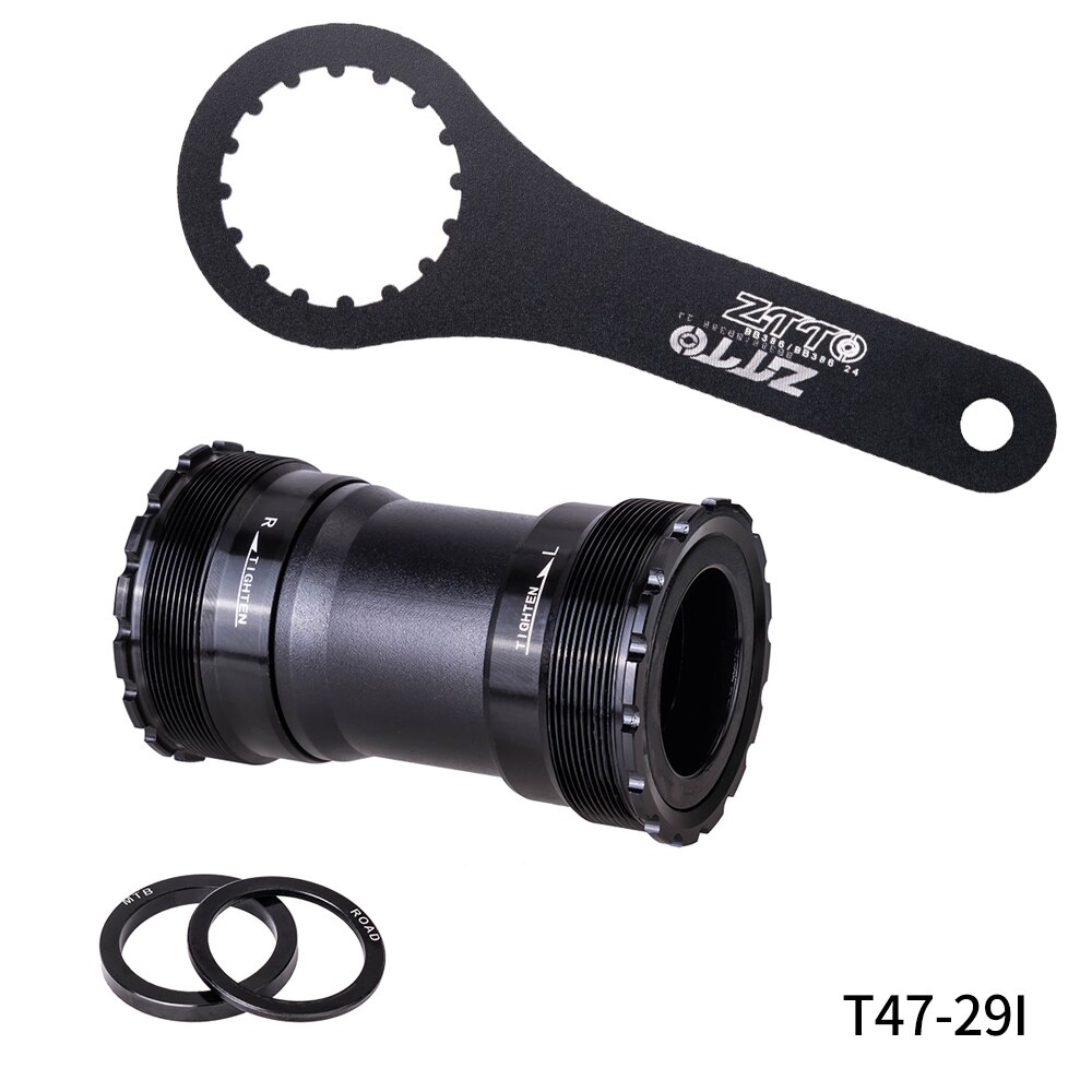 Ztto t47 suporte inferior de bicicleta e ferramenta de instalação 24 mtb bicicleta de estrada pedaleira dub 29 30mmthread 47 68 73mm eixo estriado: Azul