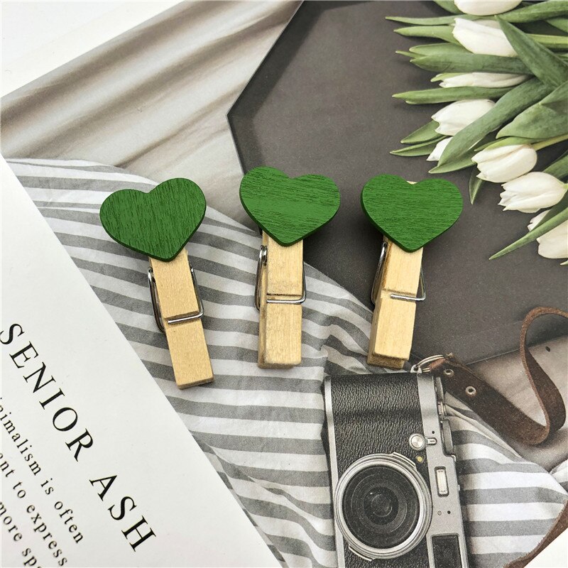 Mini pinzas de madera Natural para decoración de ropa, Clips para manualidades, pinza de madera portátil, 50 piezas: 2