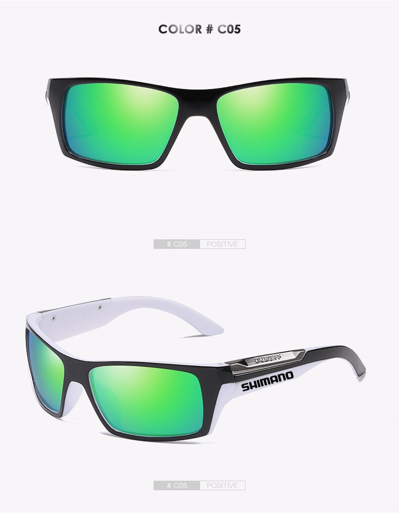 Shimano Vissen Bril Outdoor Sport Anti-Uv Zonnebril Mannen Bergbeklimmen Klimmen Zonnebril Gepolariseerde Vissen Bril: 05