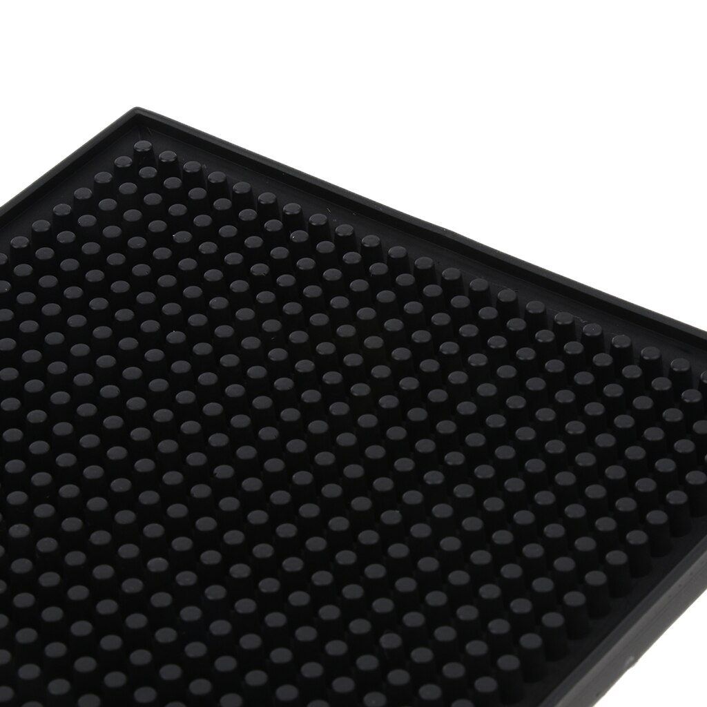 Black Rubber Beer Bar Runner Spill Mat for Home Pub Cafe Party 30x15x1cm