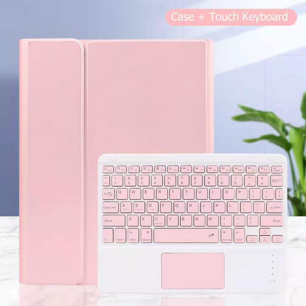 Rękaw ochronny klawiatura Bluetooth Teclado Touchpad dla iPad 9.7(2017/2018) Air2/Pro9.7 klawiatura bezprzewodowa iPad Teclado: Touchpad Pink