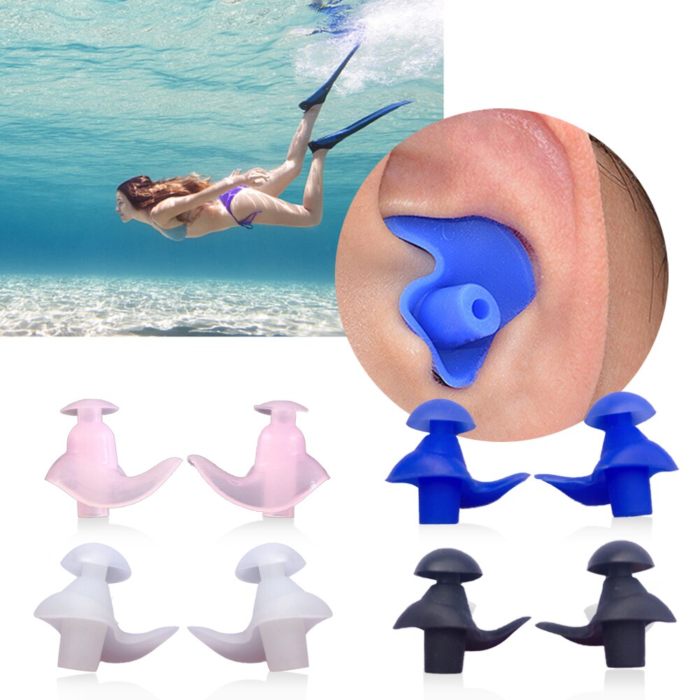Waterdicht Zwemmen Oordopjes Professionele Siliconen Zwemmen Oordoppen Volwassen Zwemmers Kinderen Duiken Zachte Anti-geluid Ear Plug