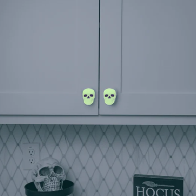 Silikon Halloween Skelett Türgriff Dekoration Weihnachten Schrankknopf Abdeckungen Lebkuchenhaus geformte Schubladengriffe wiederverwendbar