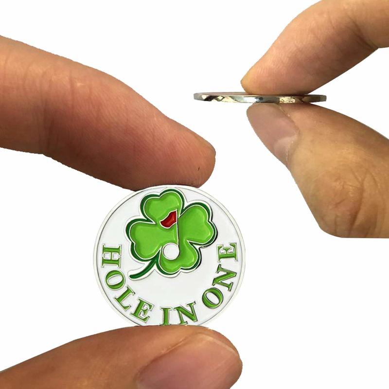 Langlebige Starke Entfernbare Magnetische Golf Hütte Clip 2 Stck mit 4 Golf Ball Marker Legt Leicht zu Kappe