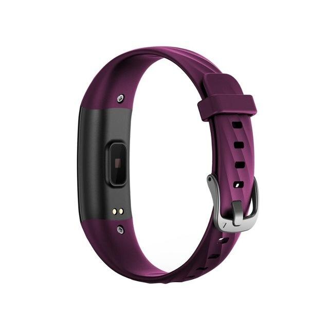 S5 Sport Smart Bracelet IP68 Waterproof Color Screen Smart Band Heart Rate Blood Pressure Pedometer Activity Tracker: Purple 