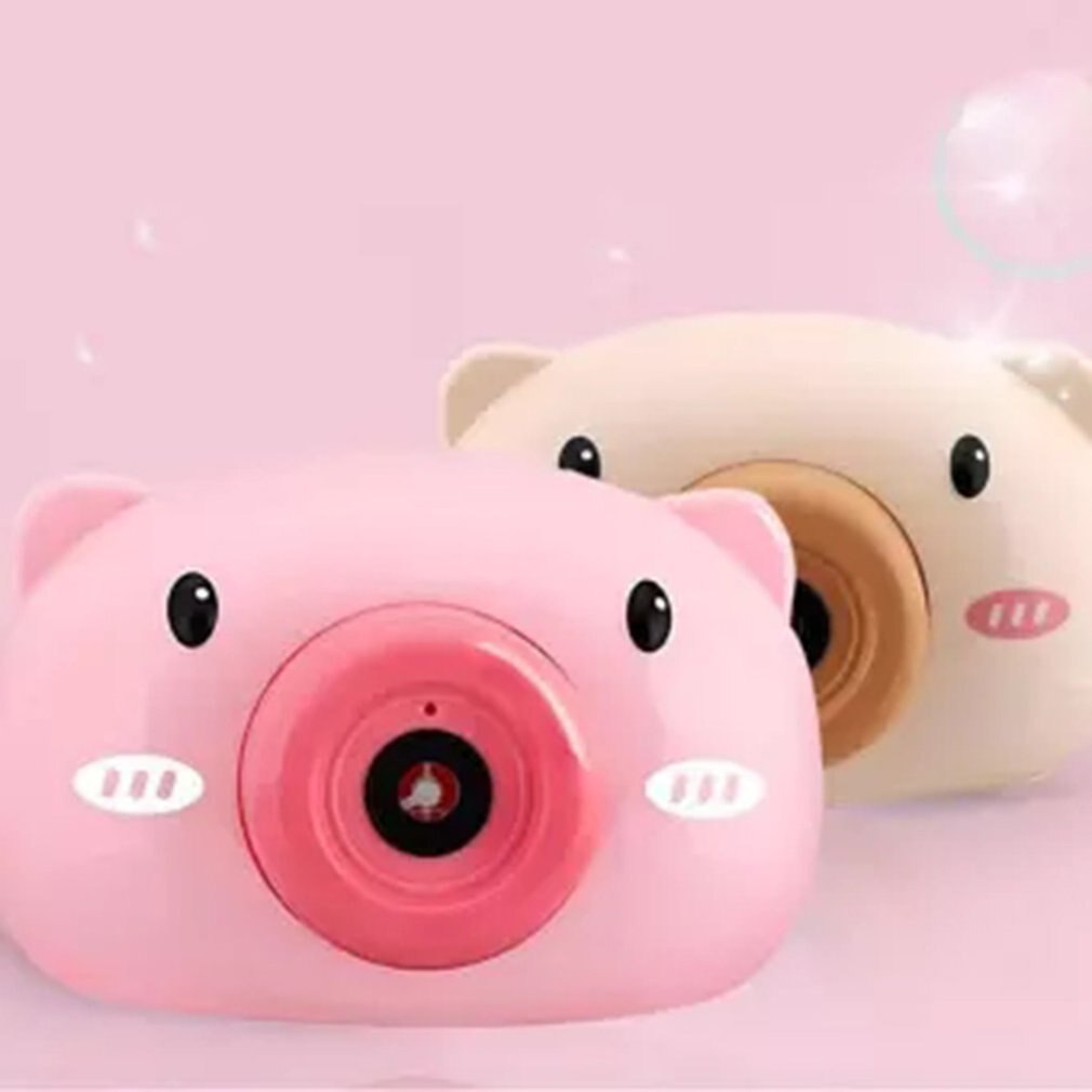 Nette Karikatur Schwein Kamera freundlicher Baby blasiert Maschine Ich bin Freien Automatische blasiert Hersteller für Freundin Schlecht Spielzeug für freundlicher