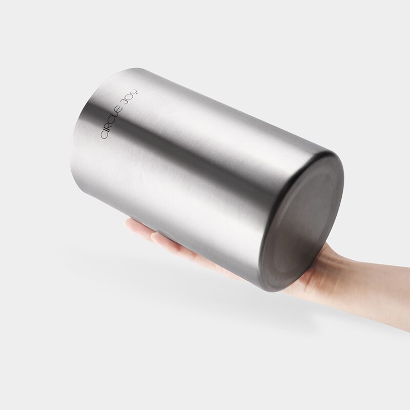 Youpin cirkel glæde rustfrit stål dobbelt is spand effektiv isolering mini is spand til rødvin ingen isterning