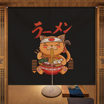 Tenda a mezza casa per Sushi Ramen in tessuto per ristorante dell'Hotel in stile giapponese: Luce Verde