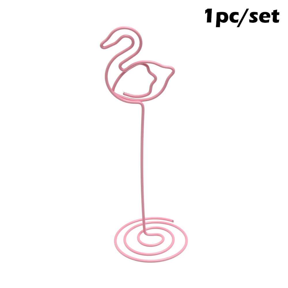 Cool Wedding Place Card Holder Cute Girl Pink Romantic Heart Swan Photo Clip Table Number Stand Wedding Supplies: Red