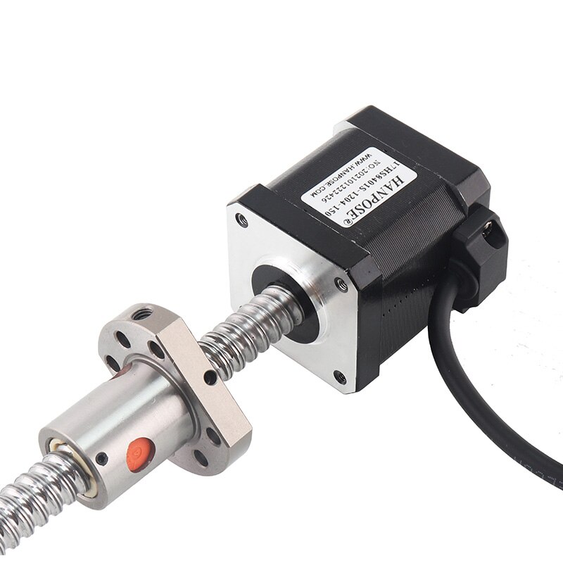 Motor paso a paso 17hs8401s 48mm nema 17 con husillo de bola, motor sfu1204 para máquina de grabado CNC o máquina de precisión
