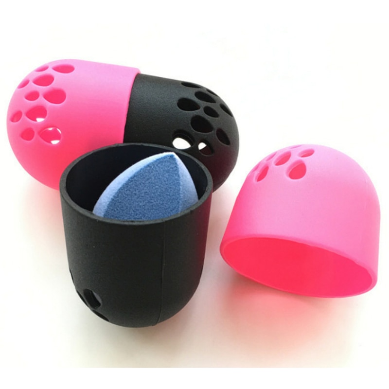 1pcs Soft Silicone Powder Puff Drying Holder Beauty Sponge Travel Case Puff Blender Sponge Egg Capsule Display Rack Egg Stand