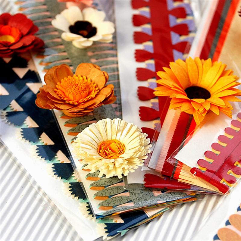Tiras para arte DIY de flores, pétalos de papel para filigrana, 60 uds.