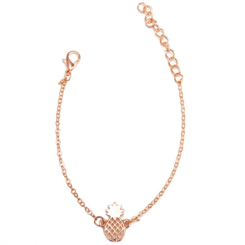 Ananas Hanger Armband Leuke Fruit Hollow Enkelbandje Vrouwelijke Sieraden Eenvoudige Charmant Meisje Persoonlijkheid Creatieve Armband: Default Title