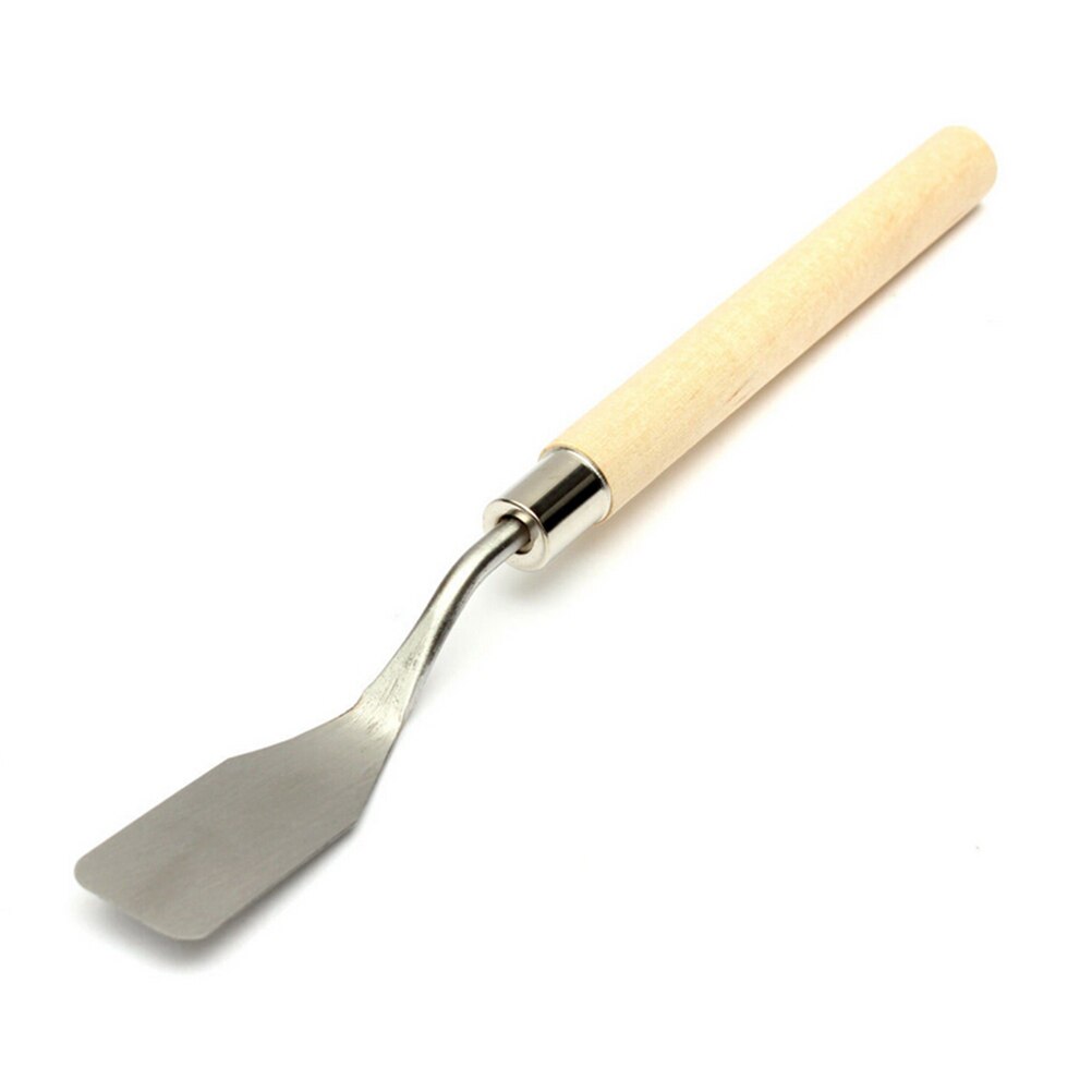 1pc rustfrit stål olie knive kunstner håndværk spatel paletkniv til oliemaleri kunst sæt forsyninger diy håndværk matematik sæt