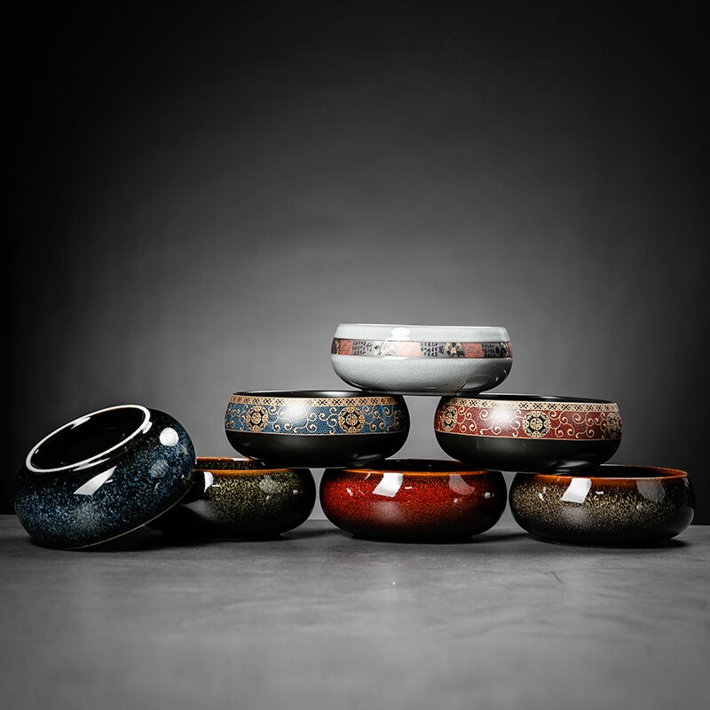 Extra Grote Thee Wassen Pen Wassen Water Kom Wassen Thee Kom Keramische Thee Set Accessoires Theeceremonie Huishoudelijke Hydrocultuur Bloempot