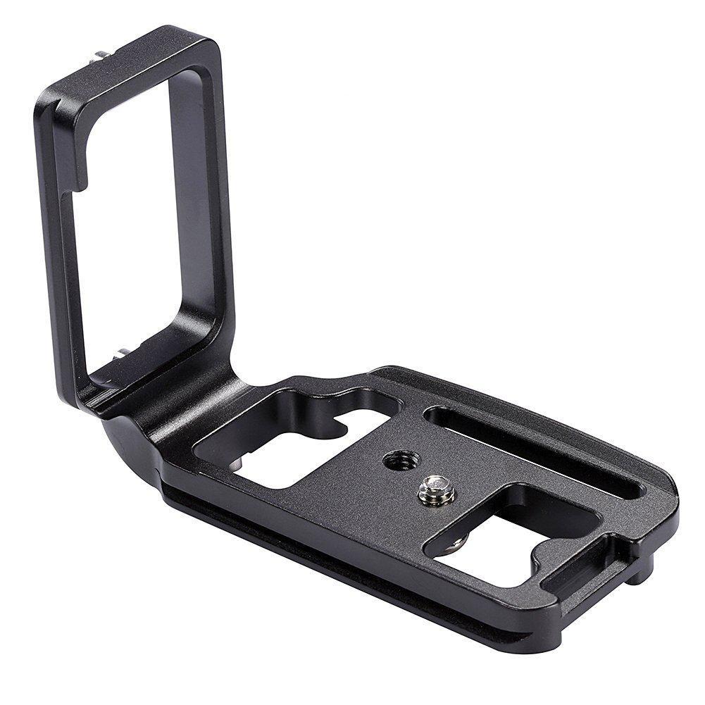 Quick Release L Plate Vertical Bracket Grip For Nikon D750 D7500 Arca Swiss RRS Sunwayfoto Tripod Strap 1/4" Screw Hole Reserved
