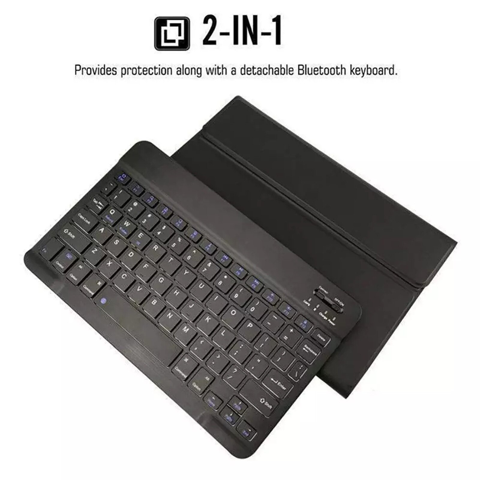 Zdejmowana podświetlana klawiatura Bluetooth pokrywa dla Samsung Galaxy Tab A7 10.4 2020 odporna na wstrząsy Tablet pokrywa ochronna akcesoria