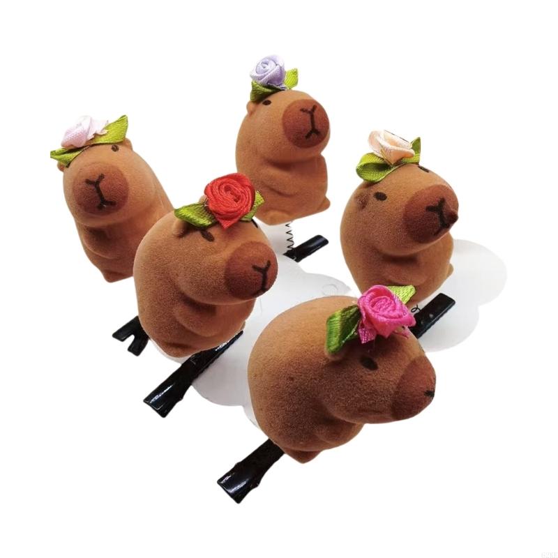 62KE Plush Hairpins Fashionable Animal Hair Clip Hair Accessories for Girls: Lavender