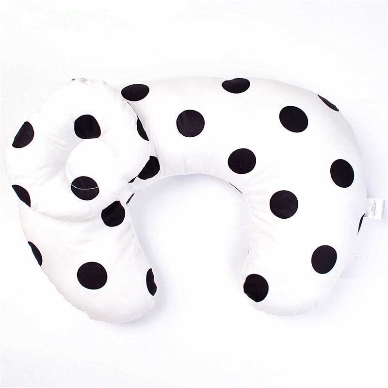 Oreiller d&#39;allaitement en coton en forme de U pour -né, coussin lombaire pour allaitement