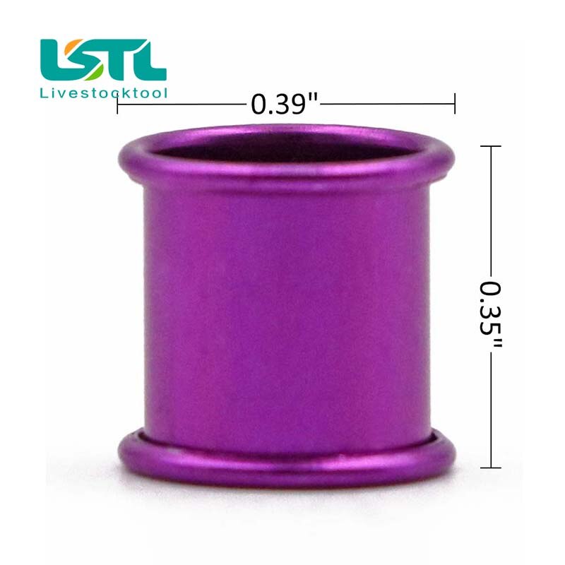 100 pcs Pigeon Bird Aluminum Foot Ring Bird Carriers Identification Inner diameter 8mm Length 10mm Bright Colors BirdFoot rin