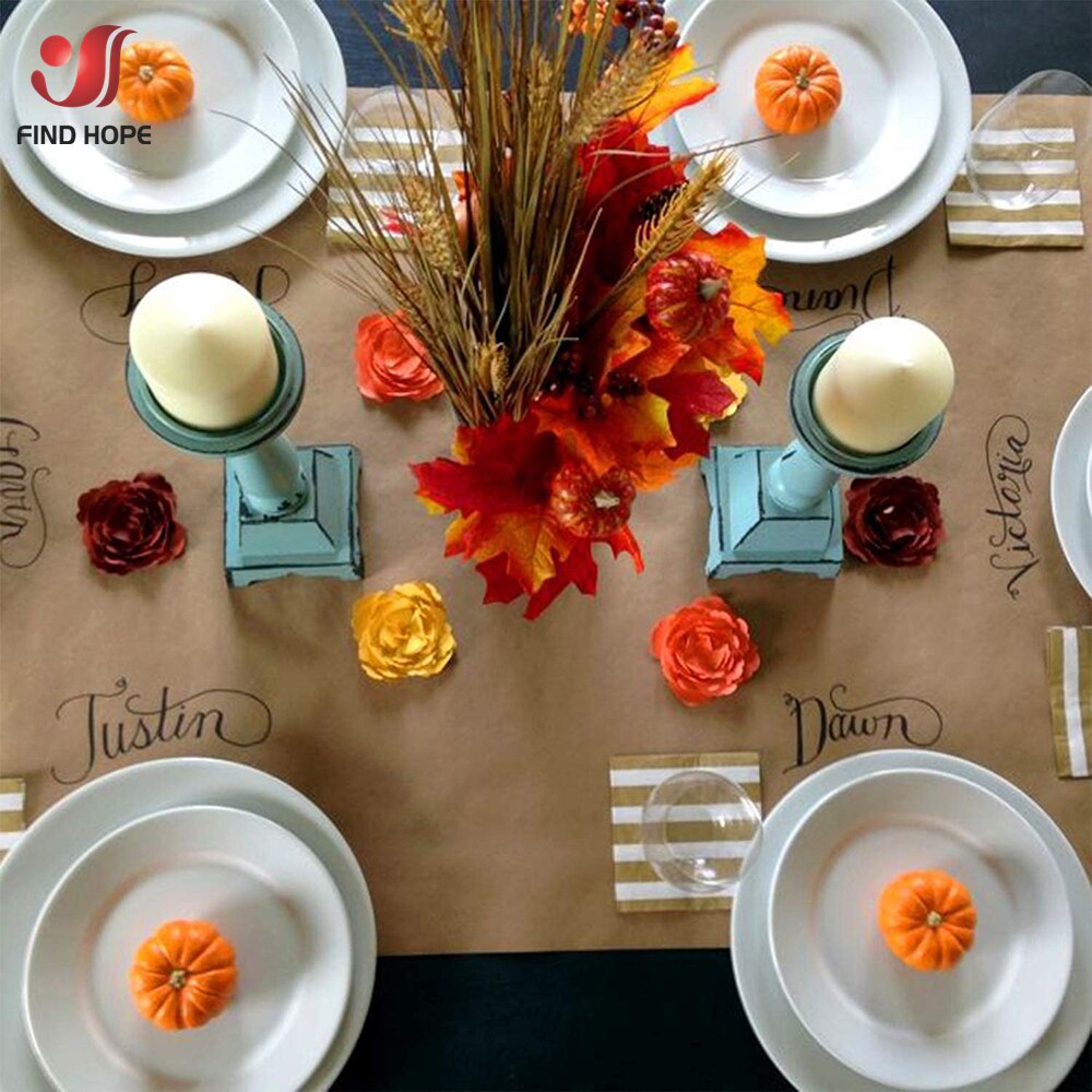 12"x 39" Brown/White Kraft Wrapping Paper Sheet For Wedding Birthday Party Wrapping Party Packing Art Craft Materials