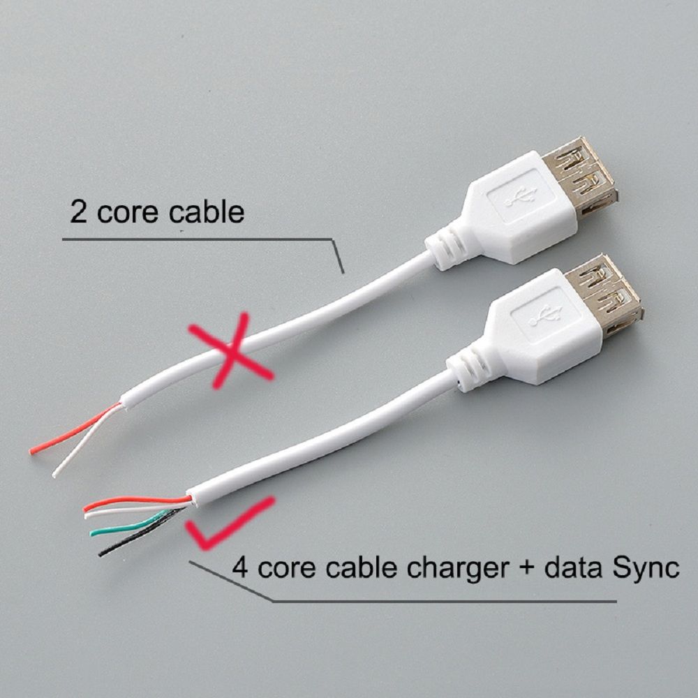 1 st Wit Zwart USB Verlengkabel Super Speed USB 2.0 Man-vrouw Data Sync Extender Cord