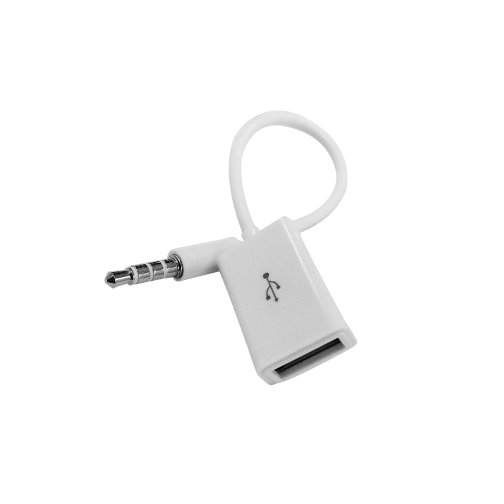AOSHIKE Auto MP3 Speler 3.5mm Converter Male AUX Audio Plug Naar USB 2.0 Female Converter Kabel Adapter Voor MP3 USB Accessoires