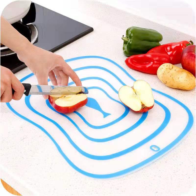 Extra Thick Flexible Plastic Cutting Board Mats With Food Icons, (Set of 4) -Prevents Slipping - Prevents Cross Contamination