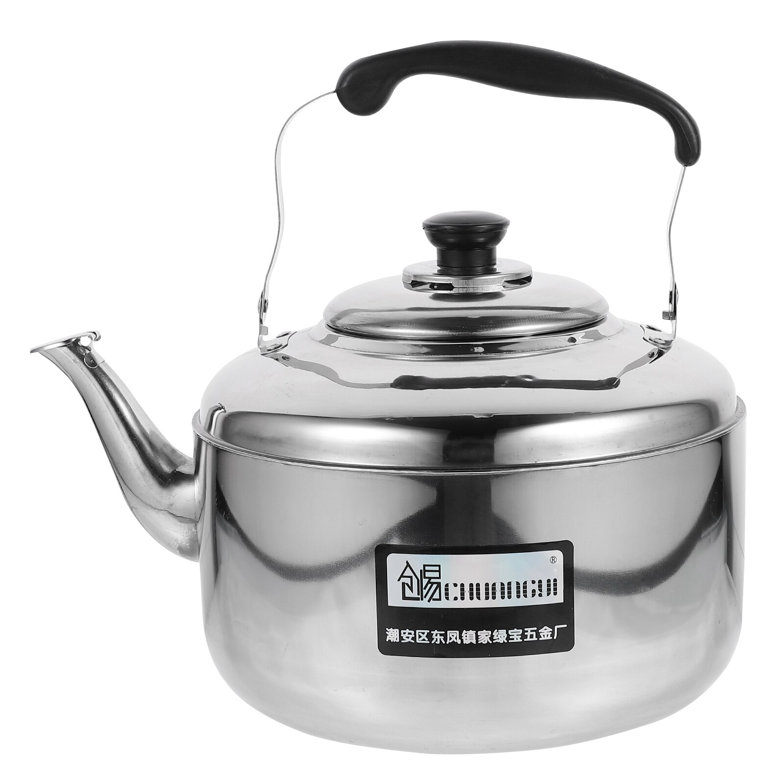 Stainless Steel Kitchen Kettle Large Capacity Automatic Sounding Pot for Gas Induction Cooker Induction Furnace (4L)
