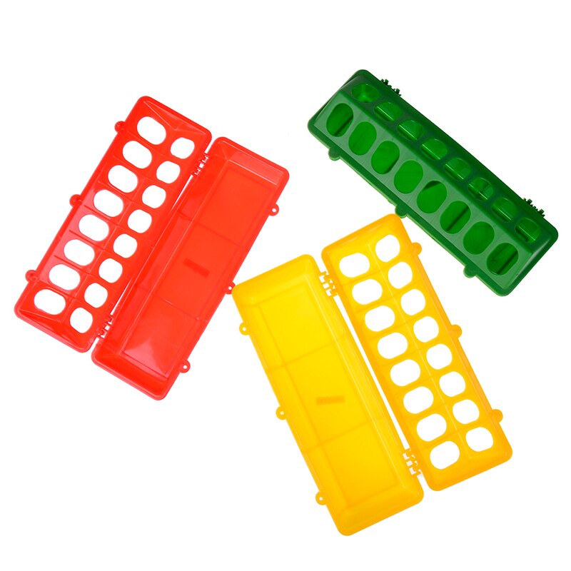 1pc plast fasan foder spand kylling flip-top fjerkræ jorden feeder kylling fjerkræ foder trug kyllingeopdræt værktøj