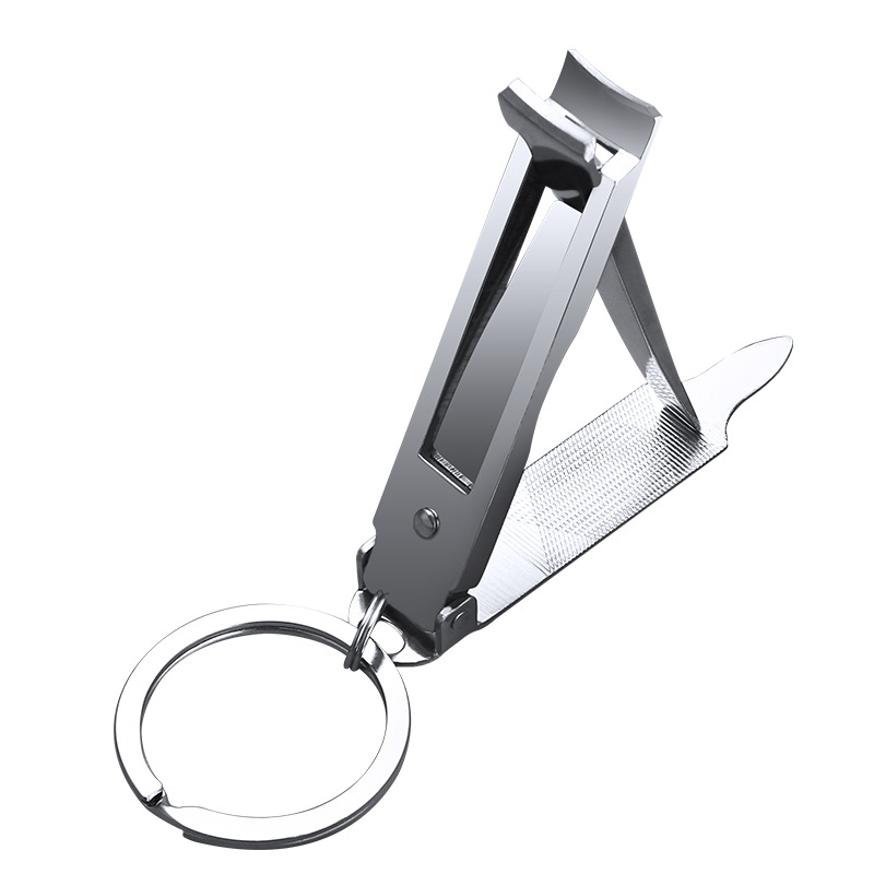 1pc foldbare 0.5cm ultratynde bærbare negle-tåklipper i rustfrit stål trimmer saks manicure pedicure værktøj fingernegleklipper