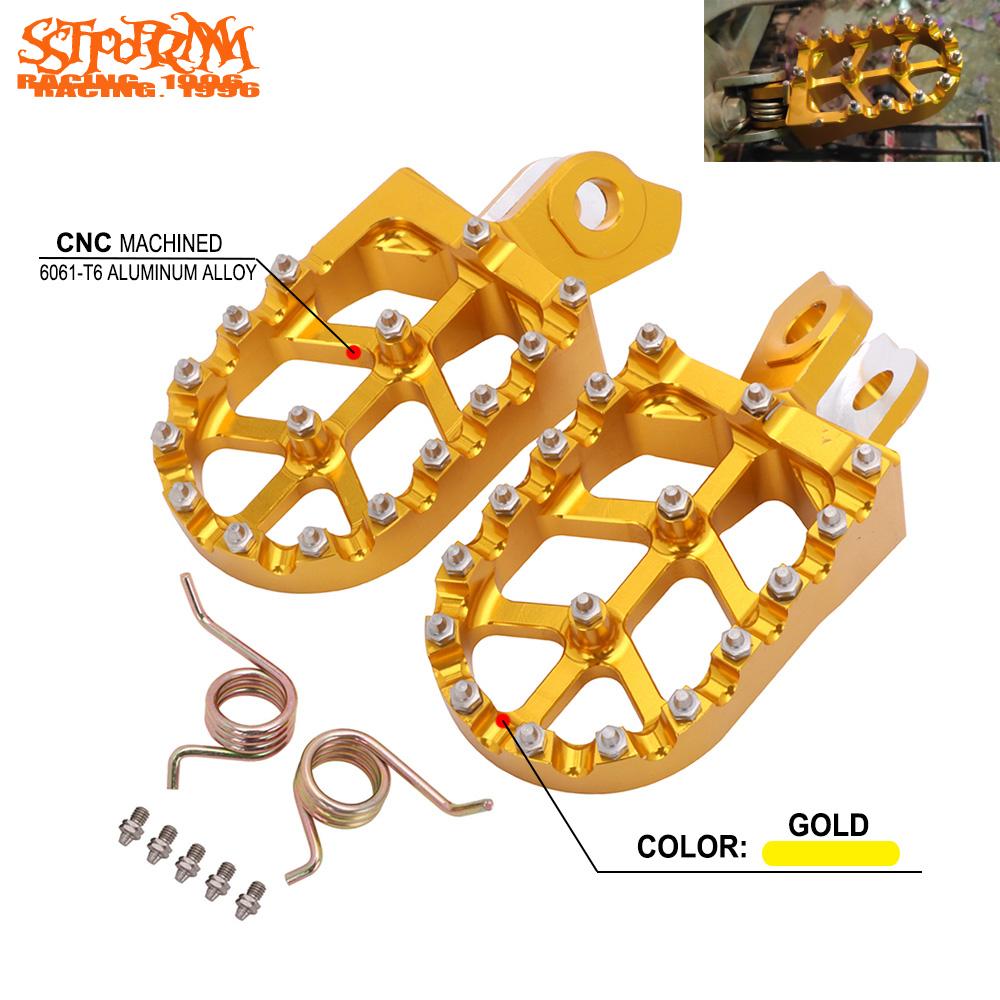 Pedais footrest para motocross, peças de pedais para suzuki rmz250 2010-2019 rmz450 2008-2019 rmz 250 450 off-apoio de pé para motocicleta de estrada