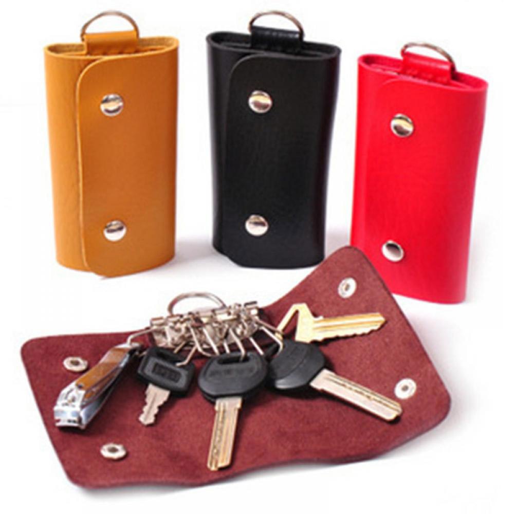 Pu Leather Key Bag For Women Key Wallets Housekeepers Car Key Holder Multi Function Case Keychain Key Holders Men & Women