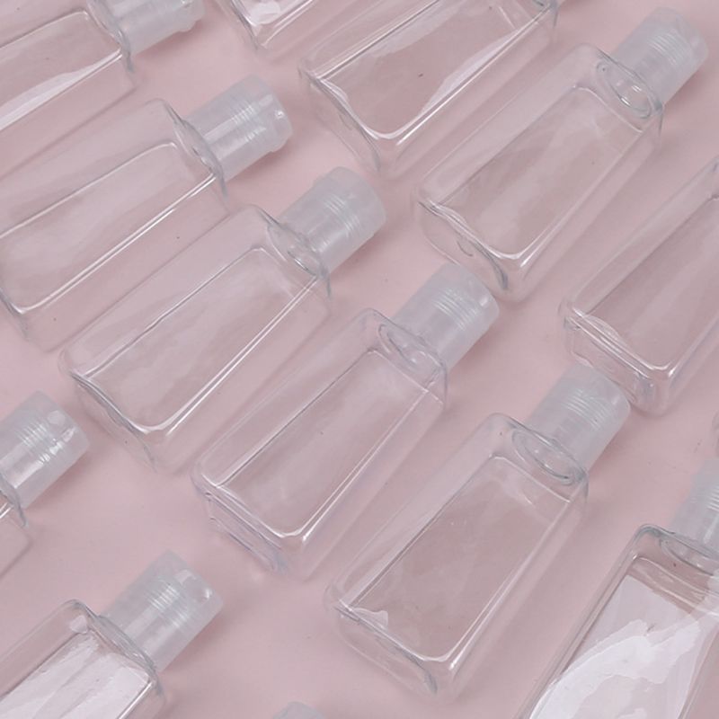 10Pcs 30Ml/1Oz Herbruikbare Plastic Lege Travel Size Fles Flip Cap Liquid Hand Lotion Shampoo Hand sanitizer Dispenser