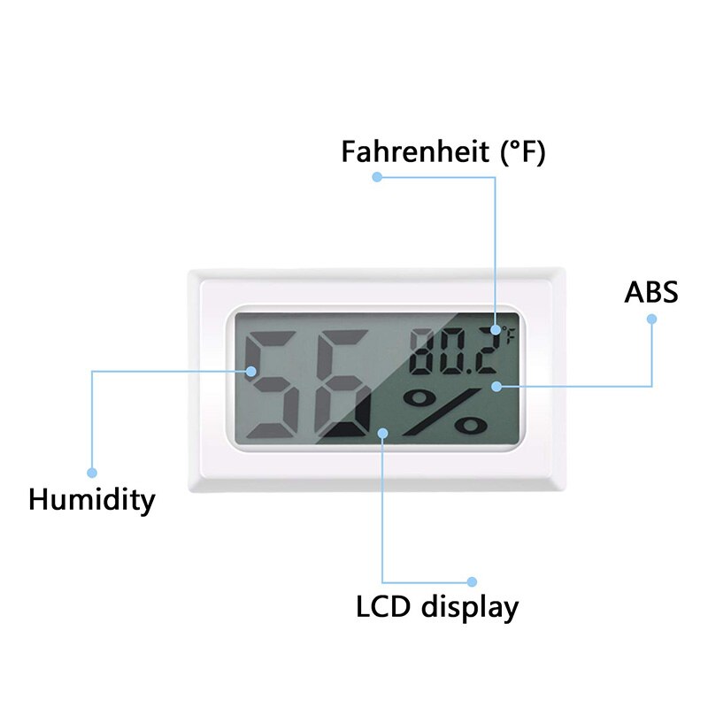 Mini LCD Digitale Thermometer Hygrometer Binnen Kamer Temperatuur Vochtigheid Meter Sensor Meter Weerstation kopen vanaf een prijs van 5.01