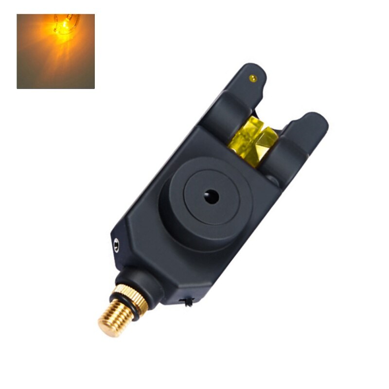 aetheed 1 pieza 2 LED tono ajustable, sensibilidad al volumen, alerta de sonido, alarma de mordedura de Pesca, resistente al agua, alarma de pesca, Ro: Y