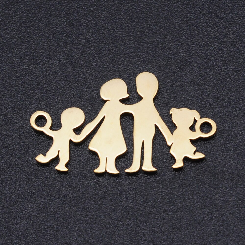 5 stücke/viel 100% Edelstahl Familie Anschluss Reize Schmuck Machen Charme oben: T878-2x5