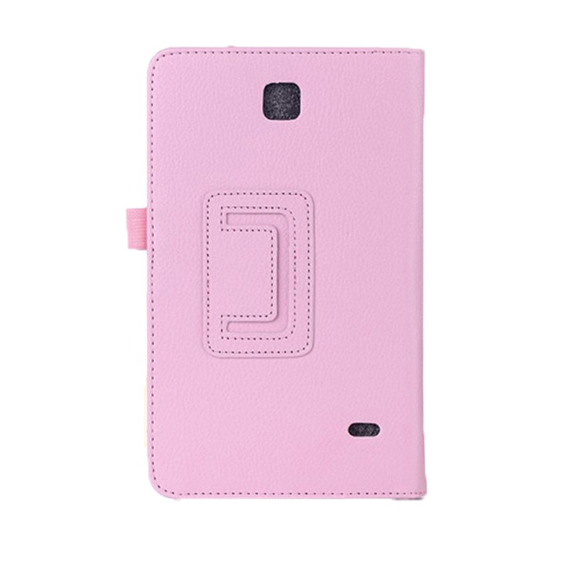 Samsung Galaxis Tab 4 7.0 zoll sm -t230 t231 t235 litschi-aufbringen kippen ledertasche faltbare halterung Tablette-abdeckung: Weiß