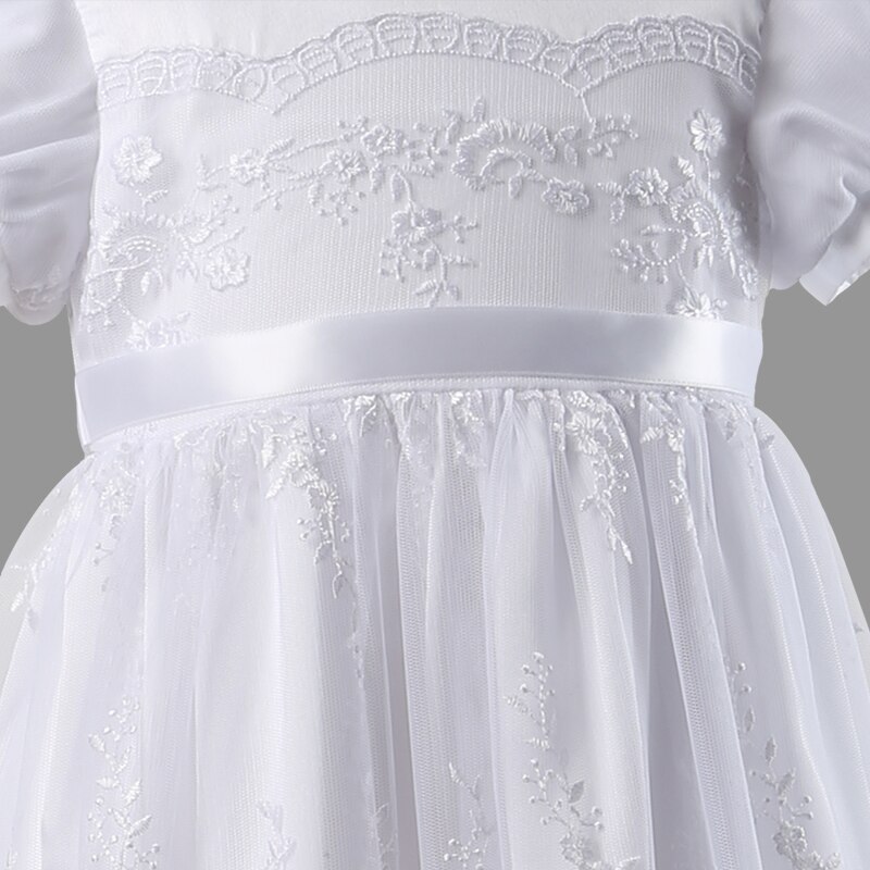 Kvikk baby jente kjole dåp kjole kjole dåp slitasje første nattverd til jente vestido infantil bautizo baby jente klær