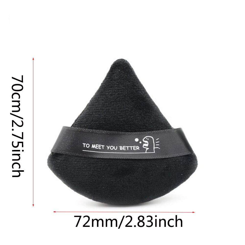 1 sztuk mini trójkąt aksamit proszek ptyś Pizza mąki twarzy gąbka robić makijażu kosmetyki zmywalny lekki puder robić twarzy ptyś makijaż zbyt