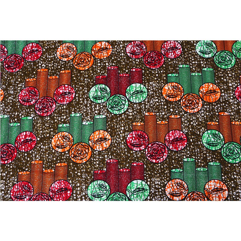 Africana Ankara Nigeria Pagne verdadera cera holandesa hermoso patrón cera Africana impresa tela 100% algodón 6 yardas