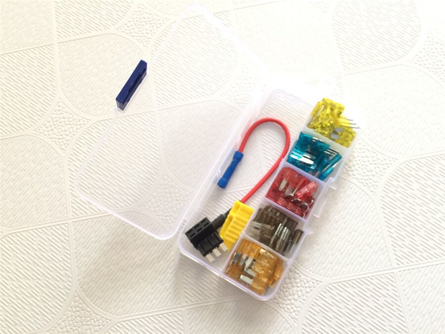 50Pcs/Set Fuse 3 Pins Automotive Car Fuse for Ford Focus Mondeo Dodge 5A 7.5A 10A 15A 20A