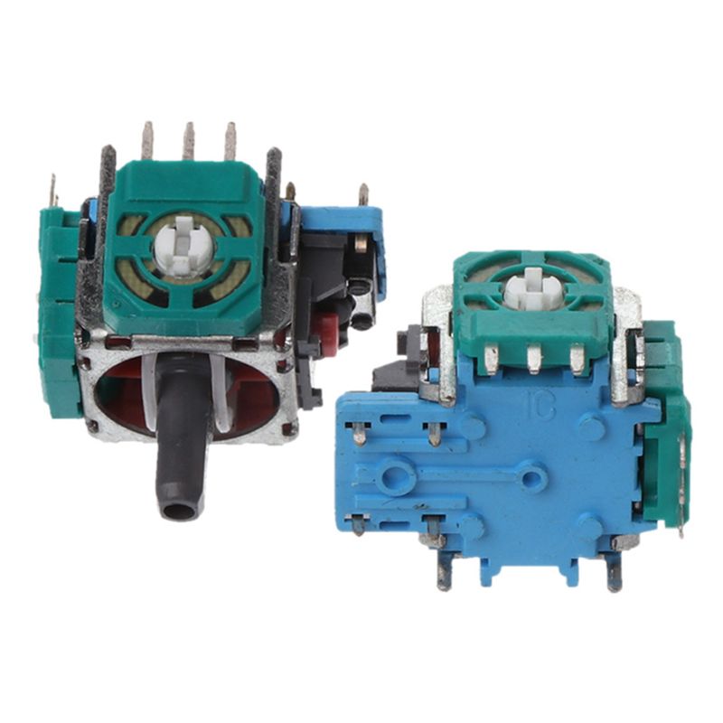 2022 3d analogachsenmodul potentiometer schwarzer joystick daumensticks silikonabdeckung schraubendreher ersatzsets für playstation
