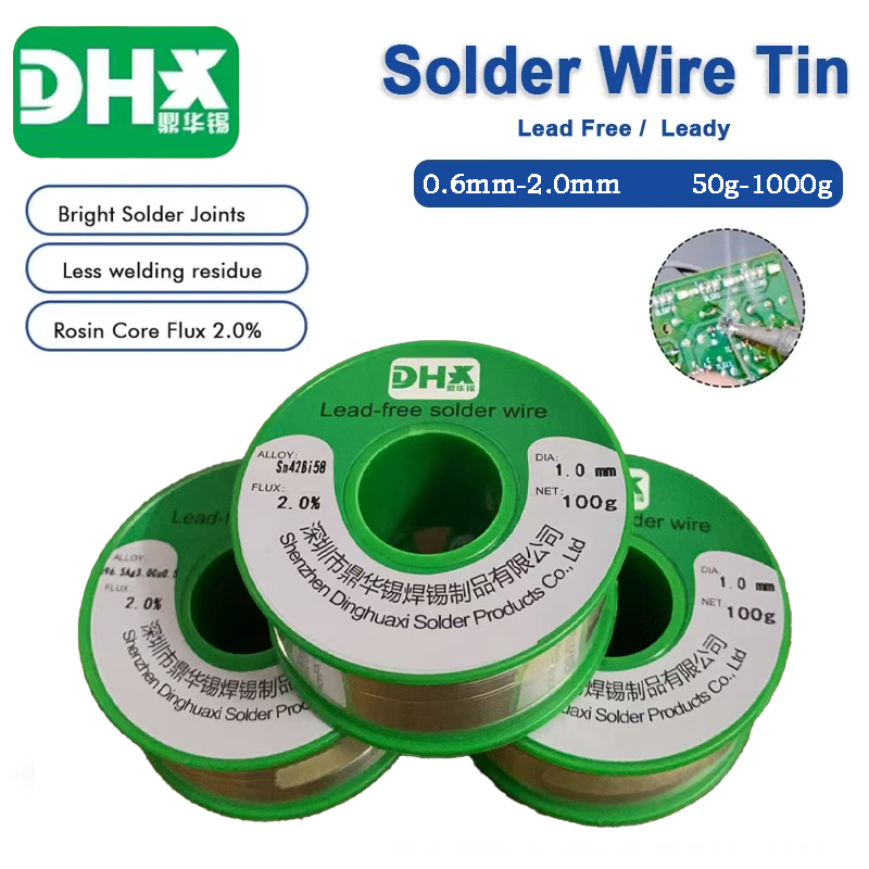 Blyfri lödtråd  sn42 bi 58 (138 lågtemperatur ) 0.5/0.6/0.8/1.0/1.2/1.5/2.0mm lödkolv