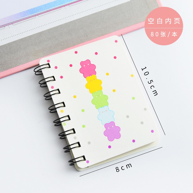 Kleine Spoel Boek Draagbare Notebook Leuke Avocado Rollover Mini Notepad Dagboek Briefpapier School Kantoorbenodigdheden Lege Innerlijke Pagina: 6