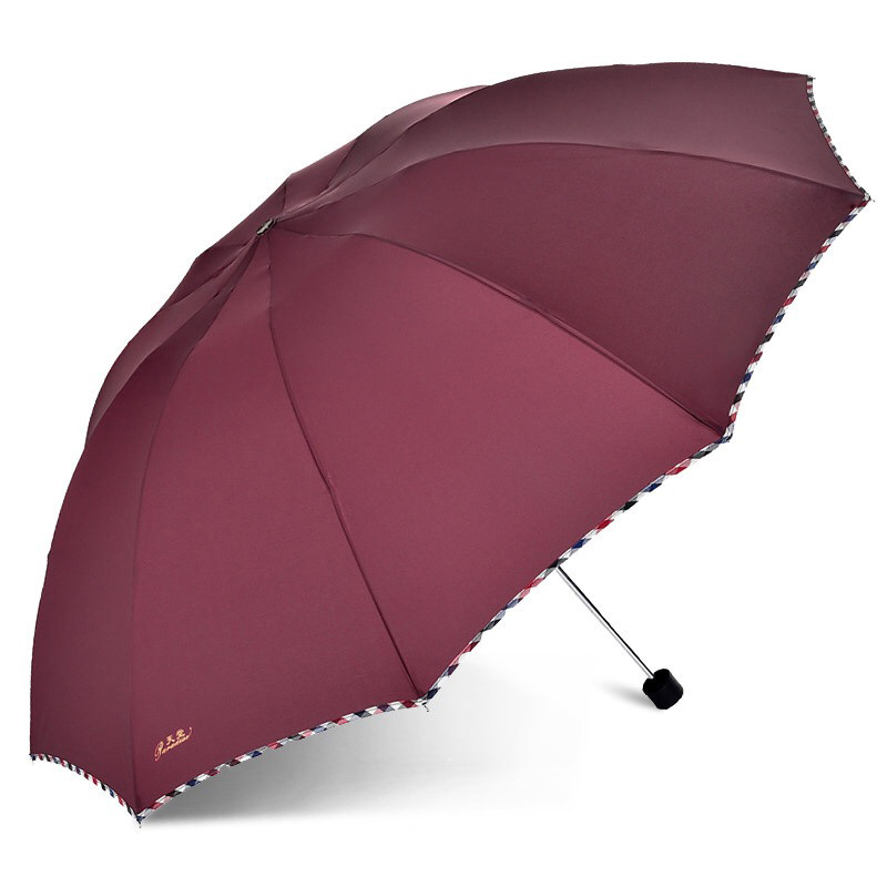 113CM Wind Resistant Folding Big Umbrella Rain Women Auto Luxury Big Windproof Umbrellas Men Frame Windproof 10K Parasol: Red