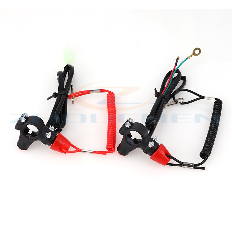 Off Tether Safety Stop Kill Switch Push Button For 2 Stroke Mini Moto Dirt ATV Quad 4 Wheeler Minimoto Pocket Bike