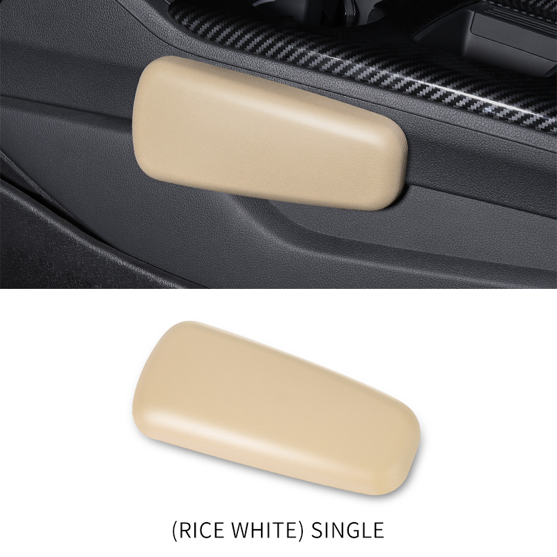 Universeel Lederen Auto Beenkussen Kniekussen Kussen Dijsteun Middenconsole Deur Armsteun Kniekussen Auto Interieur Decoratie: Black
