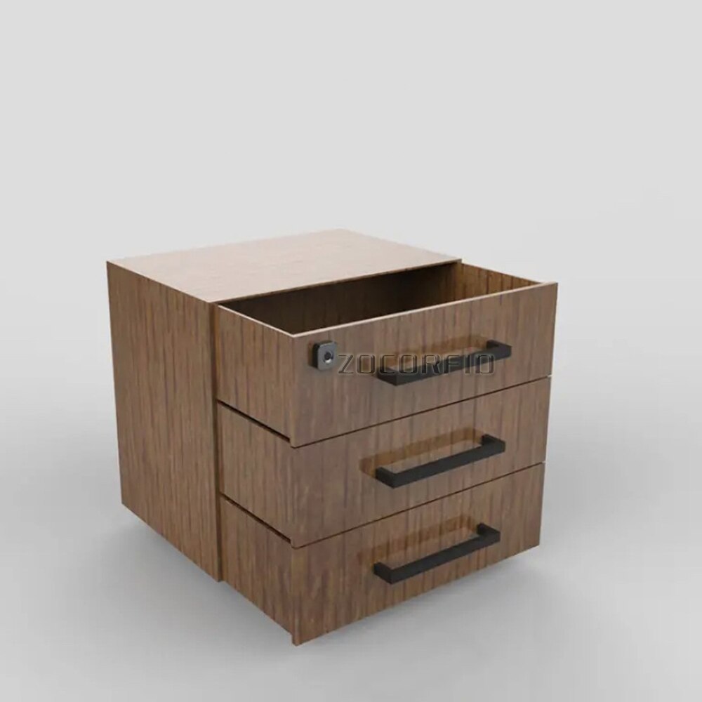 Black security keyless USB rechargeable door lock fingerprint smart lock quick unlock for drawer cabinet