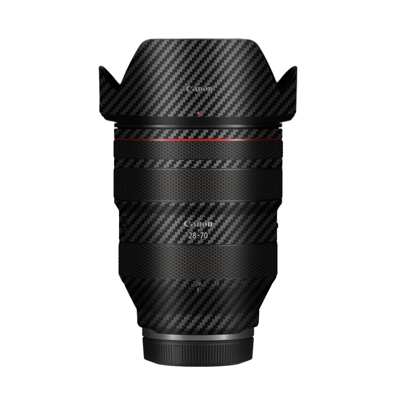 RF28-70F2 Premium Decal Skin for Canon RF28-70mm F2 L USM Lens Protector Anti-scratch Cover Film Wrap Sticker: Carbon Fiber Black